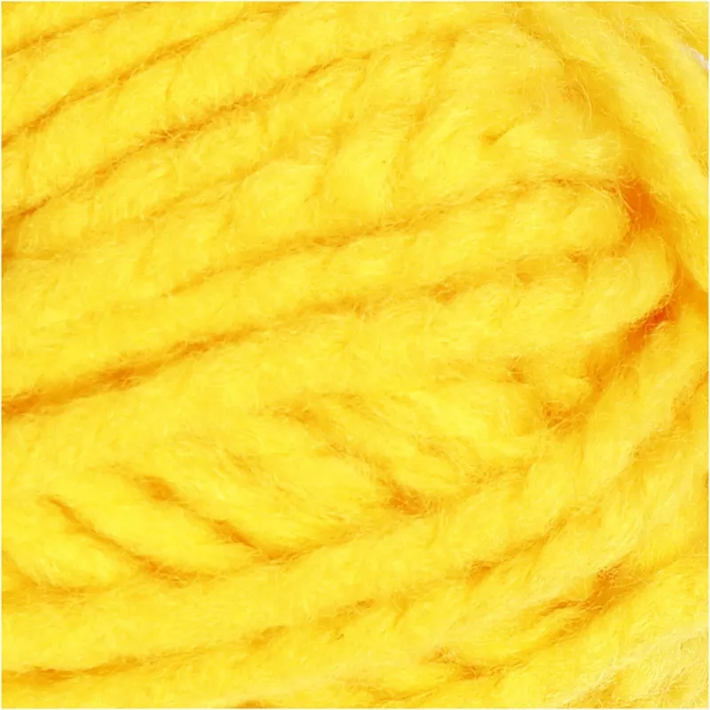 Fantasia Polyacryl-Wolle, L 35 m, Maxi, Gelb, 50 g/ 1 Knäuel