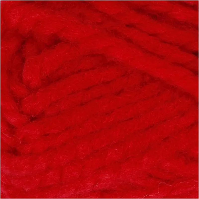 Fantasia Polyacryl-Wolle, L 35 m, Maxi, Rot, 50 g/ 1 Knäuel