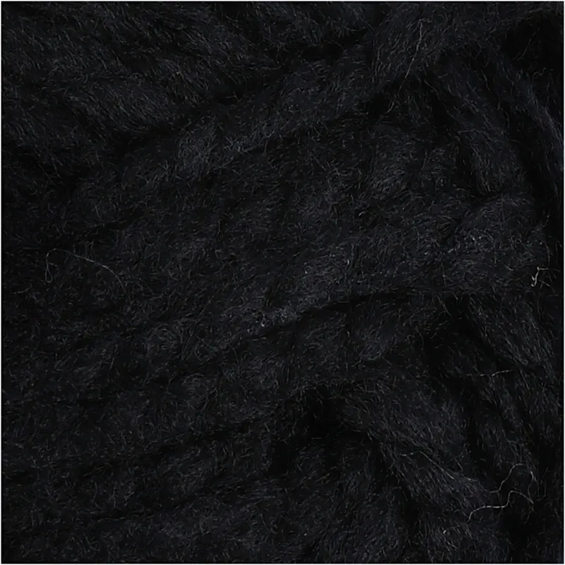 Fantasia Polyacryl-Wolle, L 35 m, Maxi, Schwarz, 50 g/ 1 Knäuel