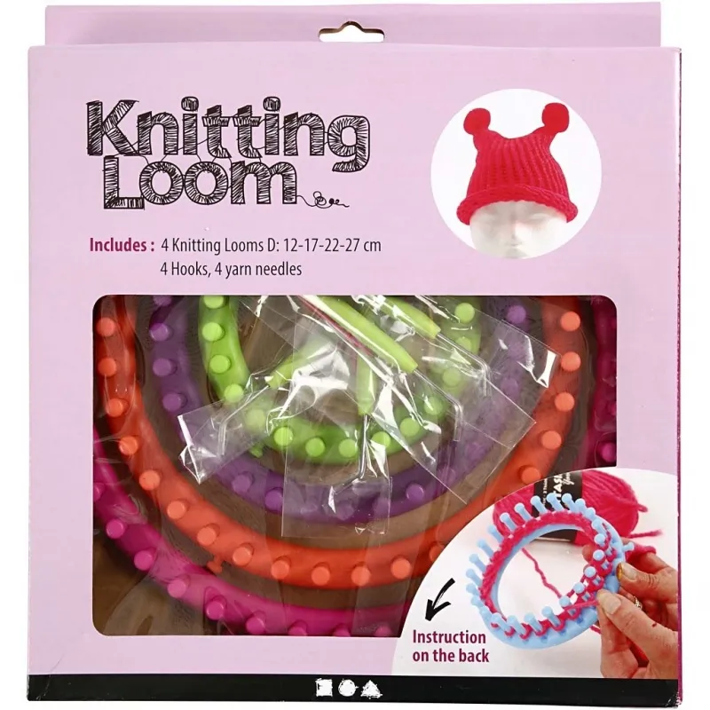 Strickring-Set, D 12-17-22-27 cm, 1 Set