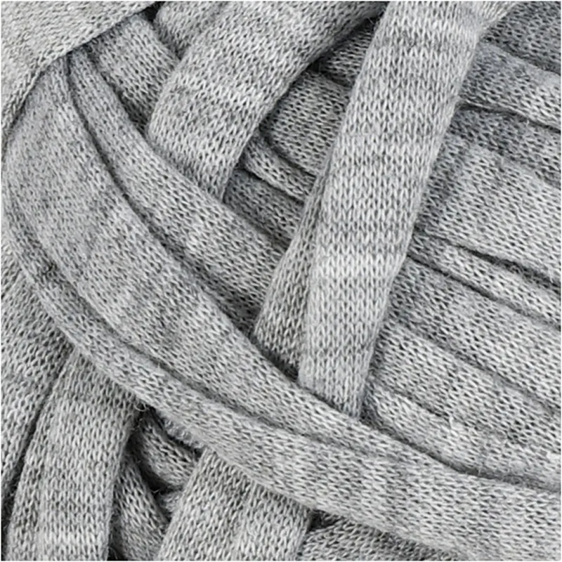 Spaghetti-Garn, L 35 m, ca. 10 mm, Grau, 100 g/ 1 Knäuel