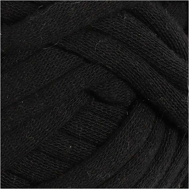 Schlauchgarn, L 45 m, Nadel 10-12, Schwarz, 100 g/ 1 Knäuel