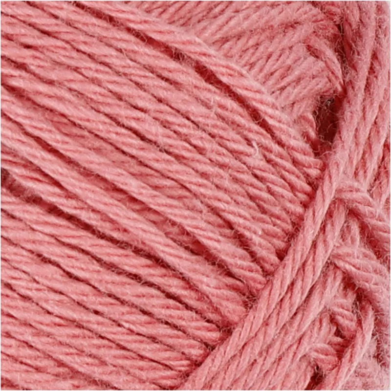 Baumwollgarn, Nr. 8/4, L 170 m, Nadel 3-3,5, Dunkelrosa, 50 g/ 1 Knäuel