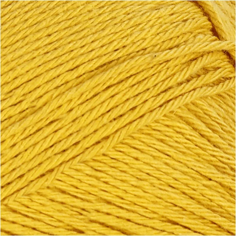 Baumwollgarn, Nr. 8/4, L 170 m, Nadel 3-3,5, Curry, 50 g/ 1 Knäuel