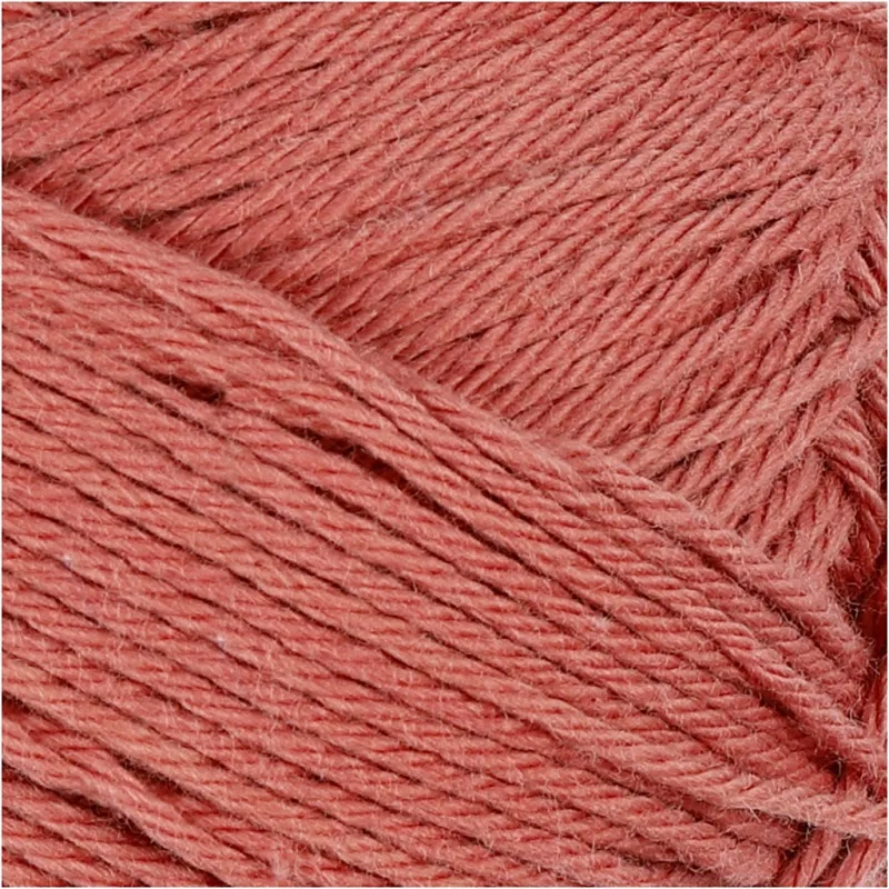 Baumwollgarn, Nr. 8/4, L 170 m, Nadel 3-3,5, Terrakotta, 50 g/ 1 Knäuel