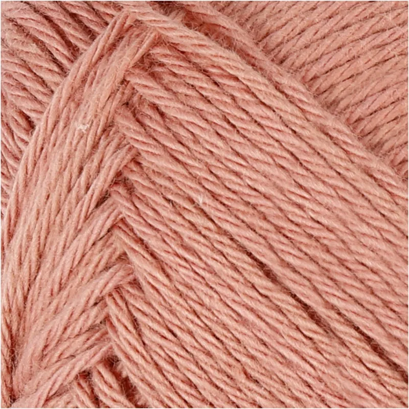 Baumwollgarn, Nr. 8/4, L 170 m, Nadel 3-3,5, Altrosa, 50 g/ 1 Knäuel