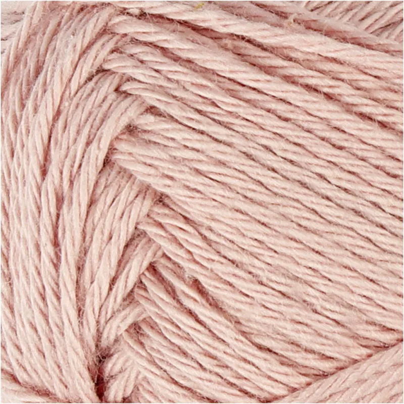 Baumwollgarn, Nr. 8/4, L 170 m, Nadel 3-3,5, Hellrosa, 50 g/ 1 Knäuel