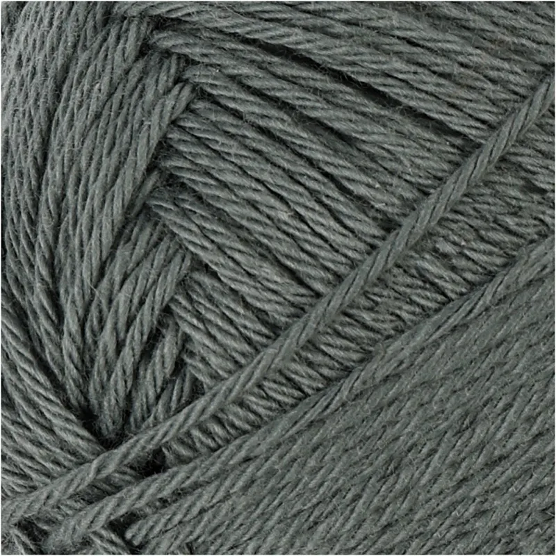 Baumwollgarn, Nr. 8/4, L 170 m, Nadel 3-3,5, Grau, 50 g/ 1 Knäuel