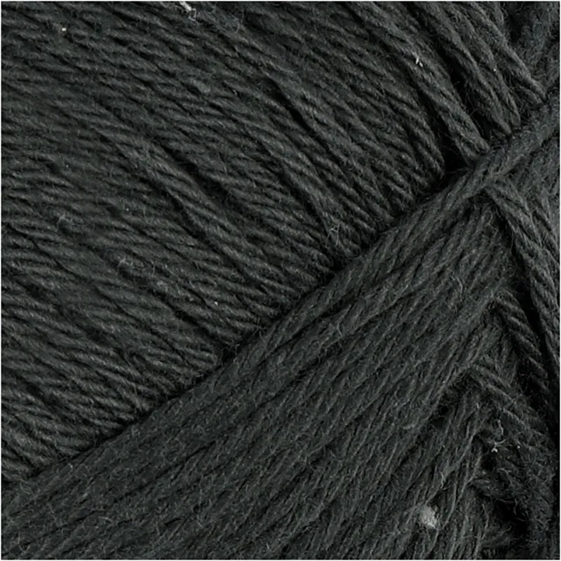 Baumwollgarn, Nr. 8/4, L 170 m, Nadel 3-3,5, Anthrazitgrau, 50 g/ 1 Knäuel