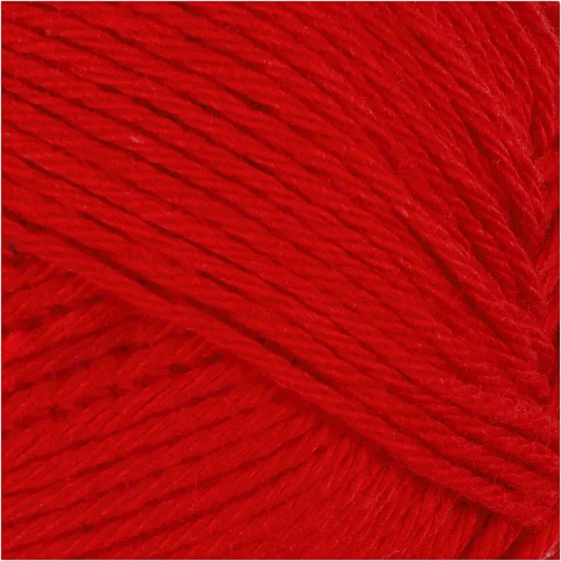 Baumwollgarn, Nr. 8/4, L 170 m, Nadel 3-3,5, Dunkelrot, 50 g/ 1 Knäuel