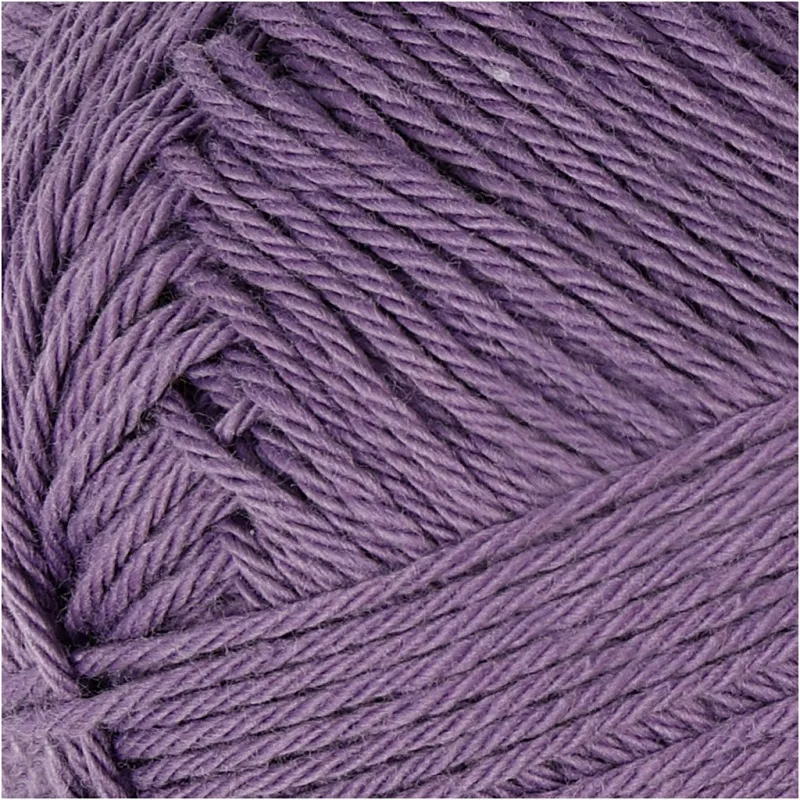 Baumwollgarn, Nr. 8/4, L 170 m, Nadel 3-3,5, Flieder, 50 g/ 1 Knäuel