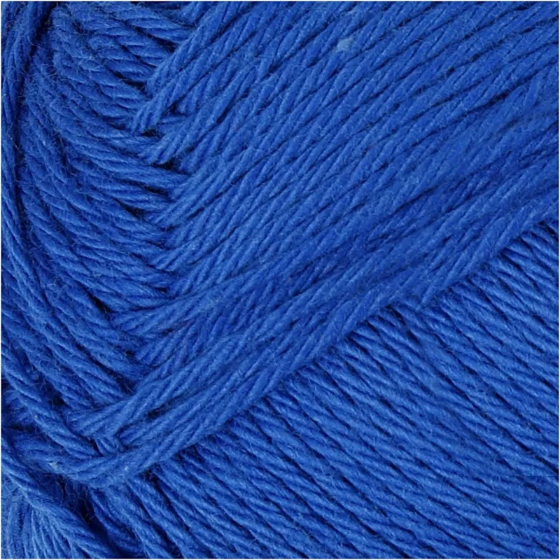 Baumwollgarn, Nr. 8/4, L 170 m, Nadel 3-3,5, Kobaltblau, 50 g/ 1 Knäuel