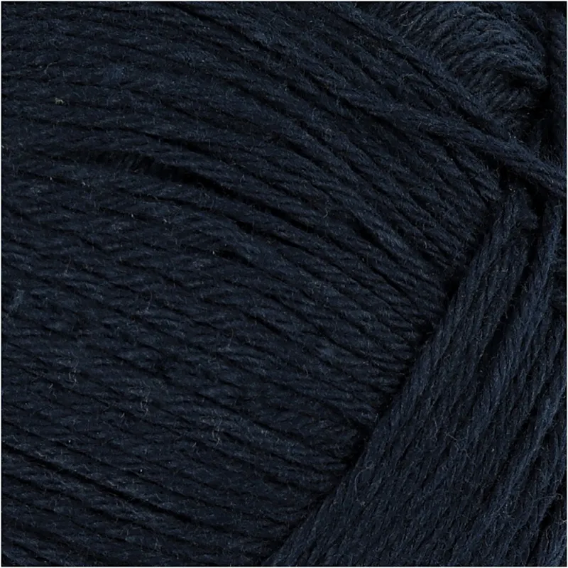 Baumwollgarn, Nr. 8/4, L 170 m, Nadel 3-3,5, Dunkelblau, 50 g/ 1 Knäuel