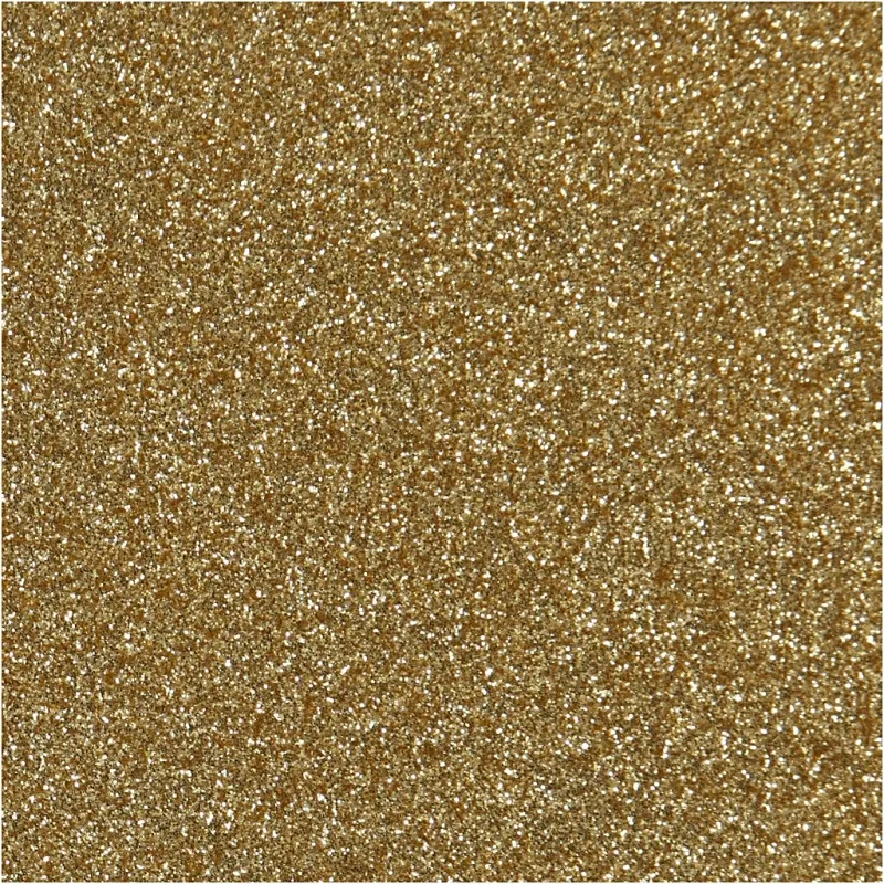 Bügelfolie, A5, Blatt 148x210 mm, Glitter, Gold, 1 Bl.
