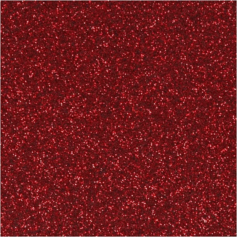 Bügelfolie, A5, Blatt 148x210 mm, Glitter, Rot, 1 Bl.