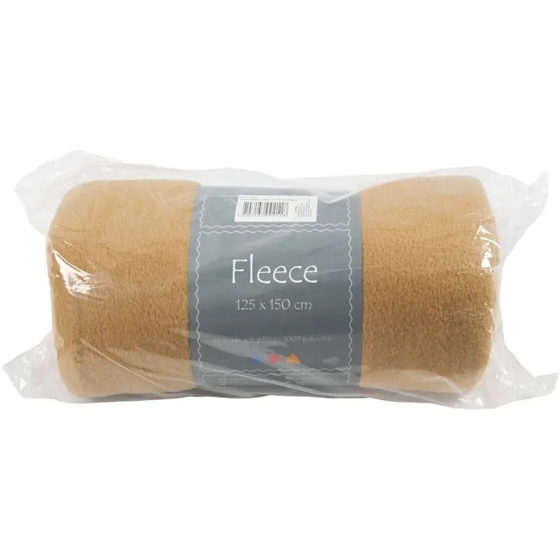 Fleece, L 125 cm, B 150 cm, 200 g, Braun, 1 Stk