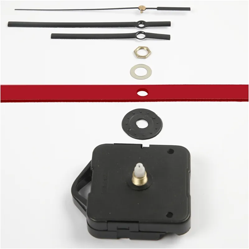 Uhrenteile und Federn, Plattenstärke max. 6mm, Schwarz, 1 Set