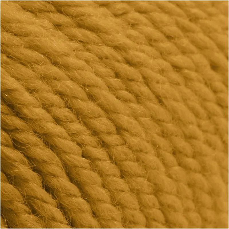 Wolle, L 125 m, Dunkelgelb, 100 g/ 1 Knäuel