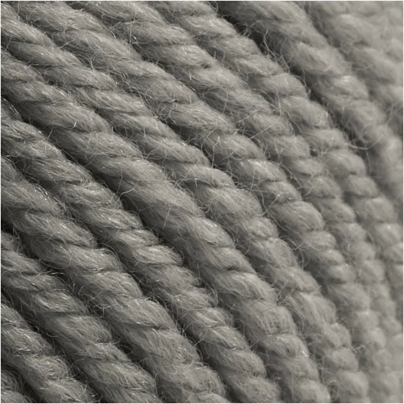 Wolle, L 125 m, Grau Melange, 100 g/ 1 Knäuel