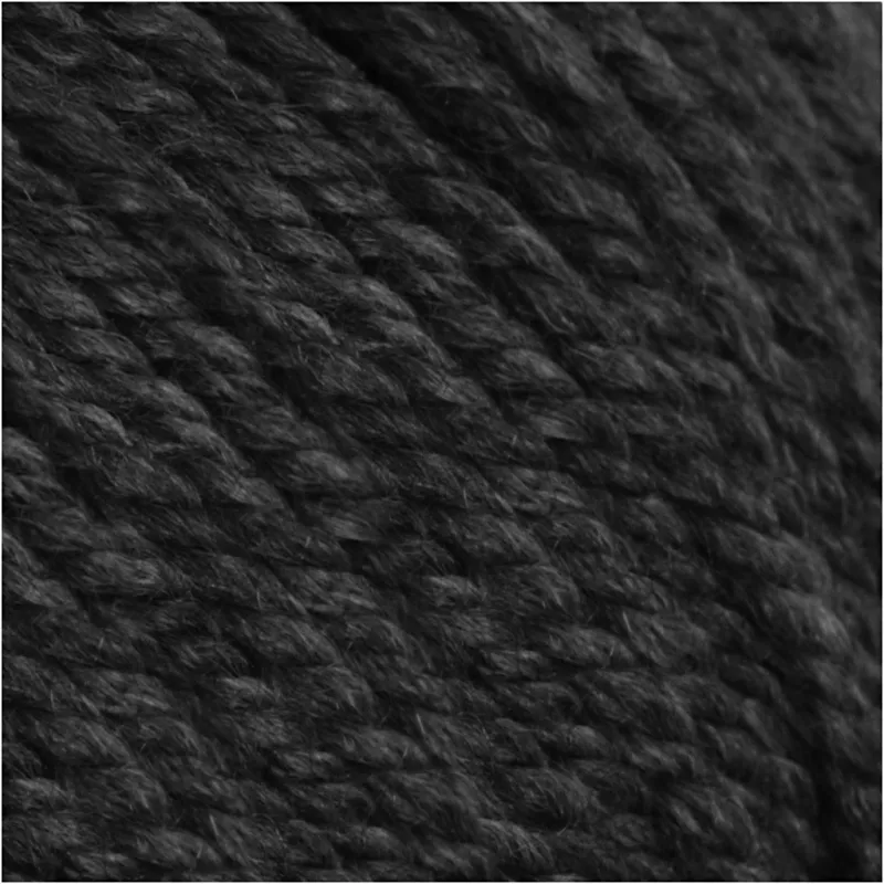 Wolle, L 125 m, Schwarz, 100 g/ 1 Knäuel