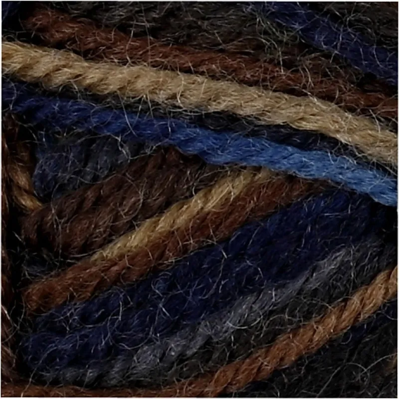 Melbourne Wool Yarn, L 92 m, Brauntöne, 50 g/ 1 Knäuel