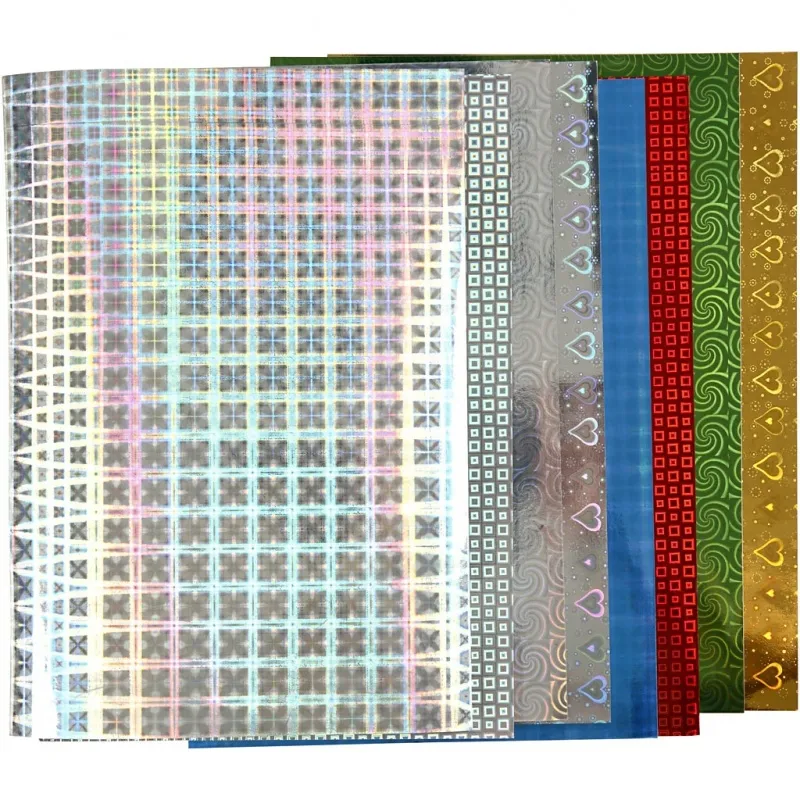 Hologramm-Papier, A4, Blatt 210x297 mm, 120 g, 80 Bl. sort./ 1 Pck