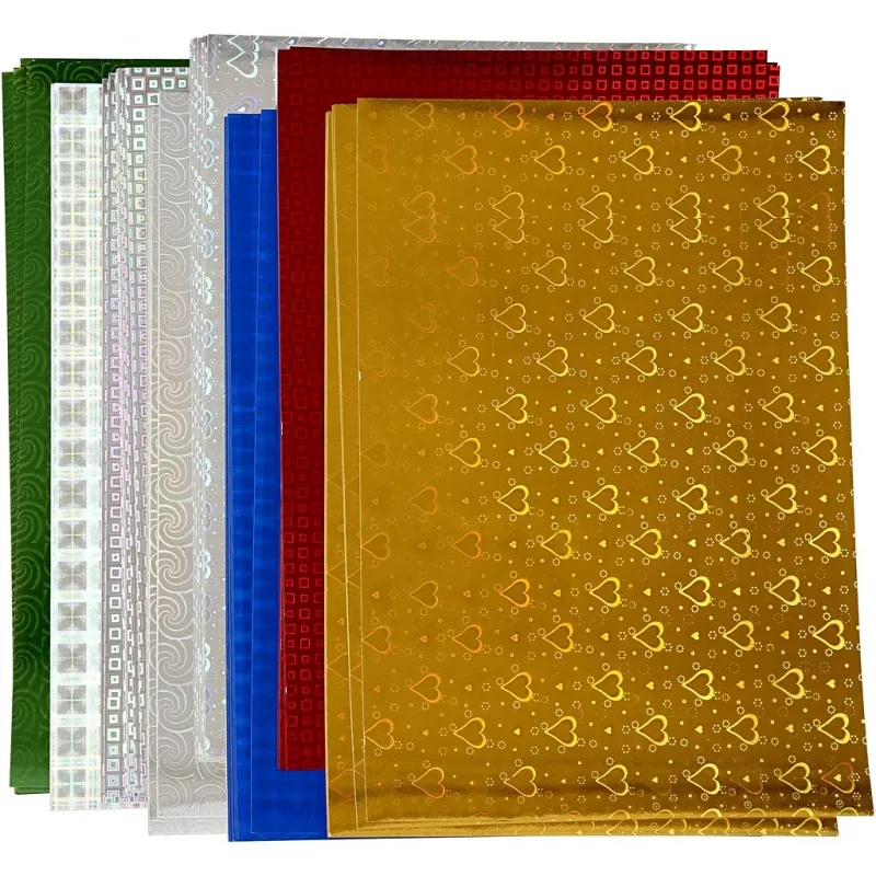 Hologramm-Papier, A4, Blatt 210x297 mm, 120 g, 8 Bl. sort./ 1 Pck