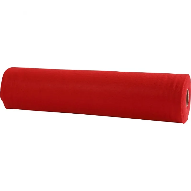 Bastelfilz, B 45 cm, Dicke 1,5-2 mm, 180-200 g, Rot, 5 m/ 1 Rolle