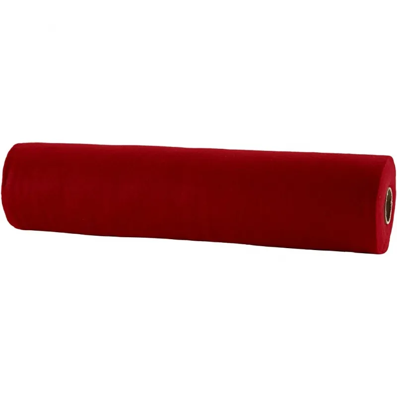 Bastelfilz, B 45 cm, Dicke 1,5-2 mm, 180-200 g, Altrot, 5 m/ 1 Rolle