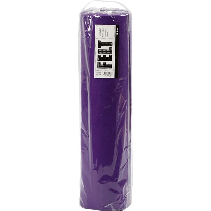 Bastelfilz, B 45 cm, Dicke 1,5-2 mm, 180-200 g, Flieder, 5 m/ 1 Rolle