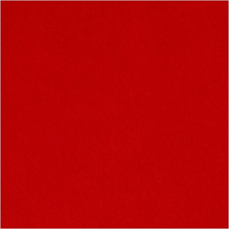 Bastelfilz, B 90 cm, Dicke 1,5-2 mm, Rot, 5 m/ 1 Rolle