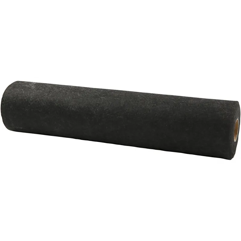 Bastelfilz, B 45 cm, Dicke 1,5-2 mm, meliert, 180-200 g, Schwarz, 5 m/ 1 Rolle