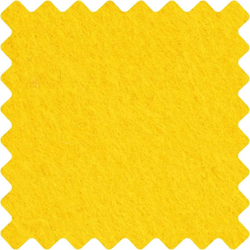 Bastelfilz, Blatt 42x60 cm, Dicke 3 mm, Gelb, 1 Bl.