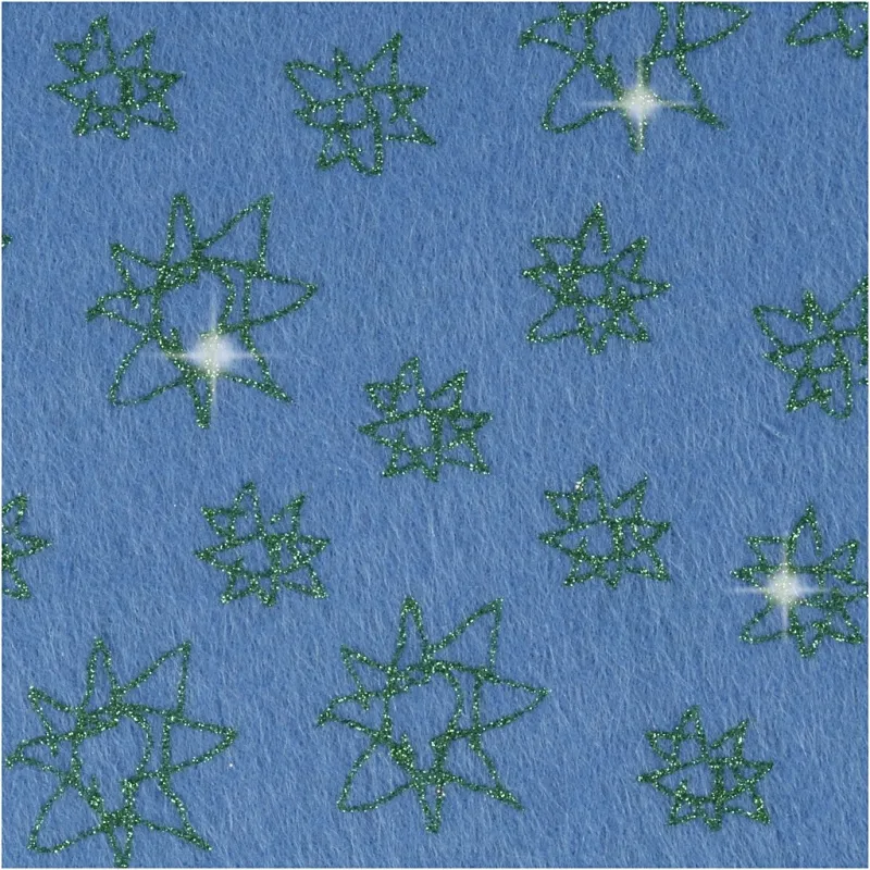 Bastelfilz, A4, Blatt 210x297 mm, Dicke 1,5-2 mm, Blau, 10 Bl./ 1 Pck