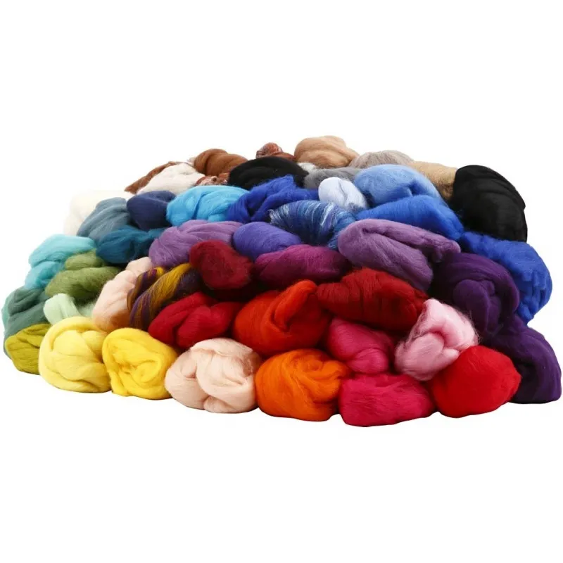 Merinowolle, Dicke 21 my, Inhalt kann variieren , Sortierte Farben, 20x20 g/ 1 Pck