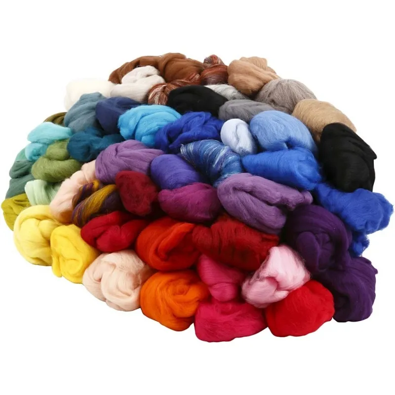 Merinowolle, Dicke 21 my, Inhalt kann variieren , Sortierte Farben, 20x20 g/ 1 Pck