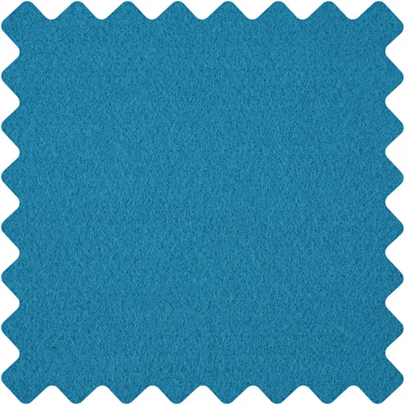 Bastelfilz, A4, Blatt 210x297 mm, Dicke 1,5-2 mm, Türkis, 10 Bl./ 1 Pck