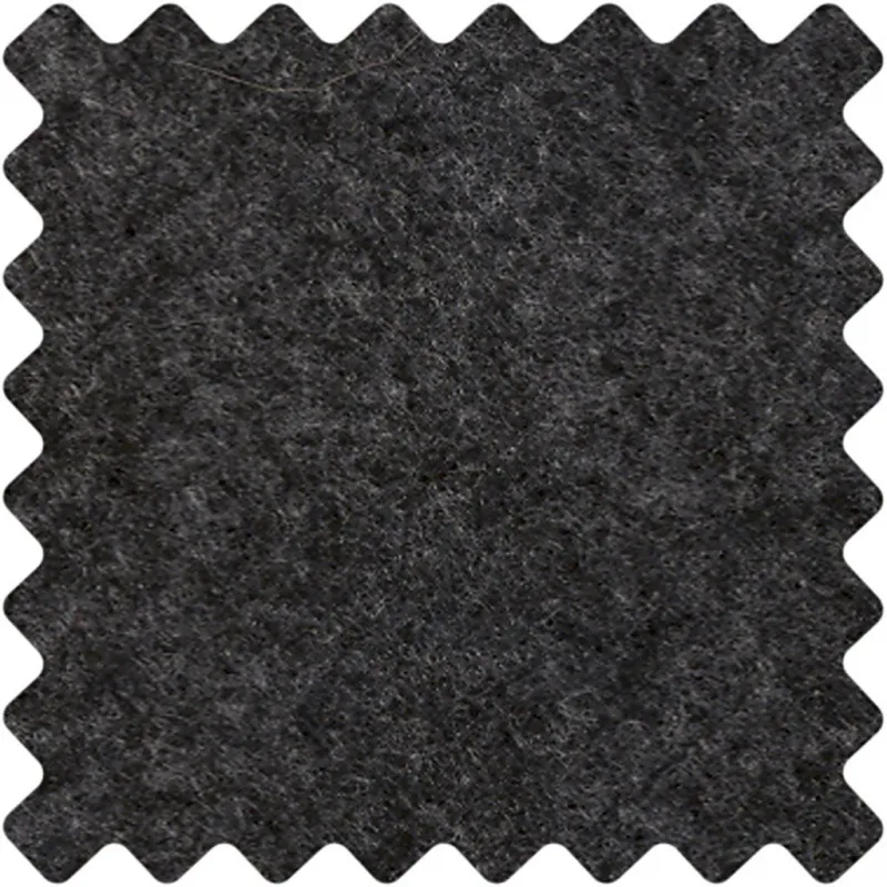 Bastelfilz, A4, Blatt 210x297 mm, Dicke 1,5-2 mm, meliert, Schwarz, 10 Bl./ 1 Pck