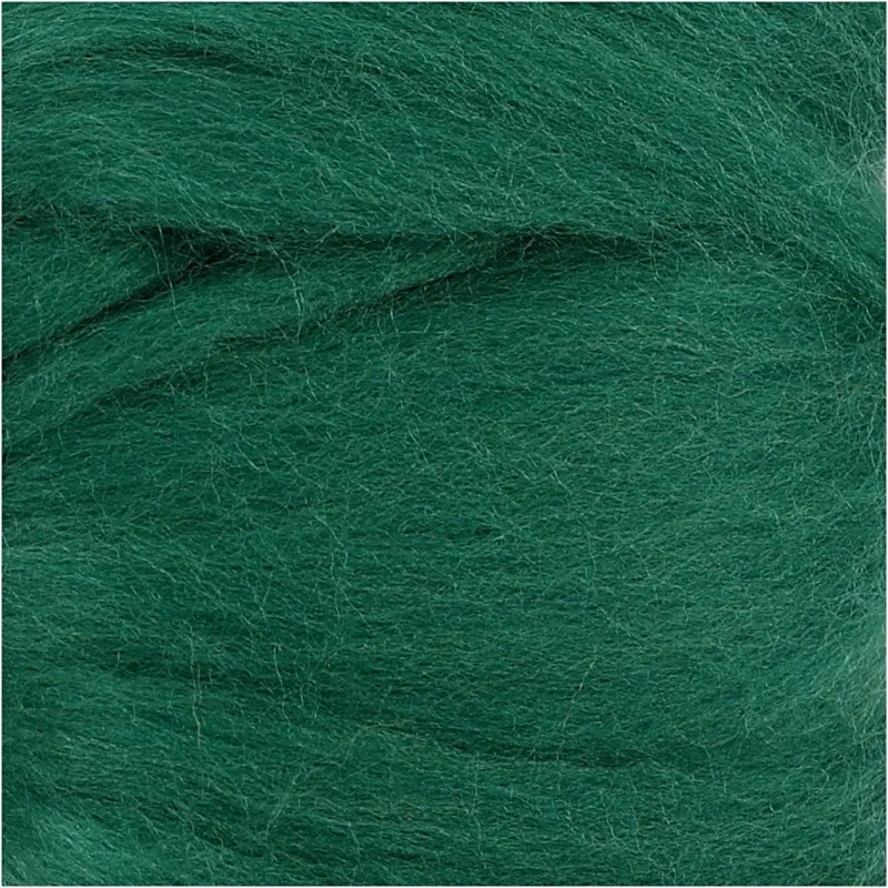 Merinowolle, Dicke 21 my, Grün, 100 g/ 1 Pck