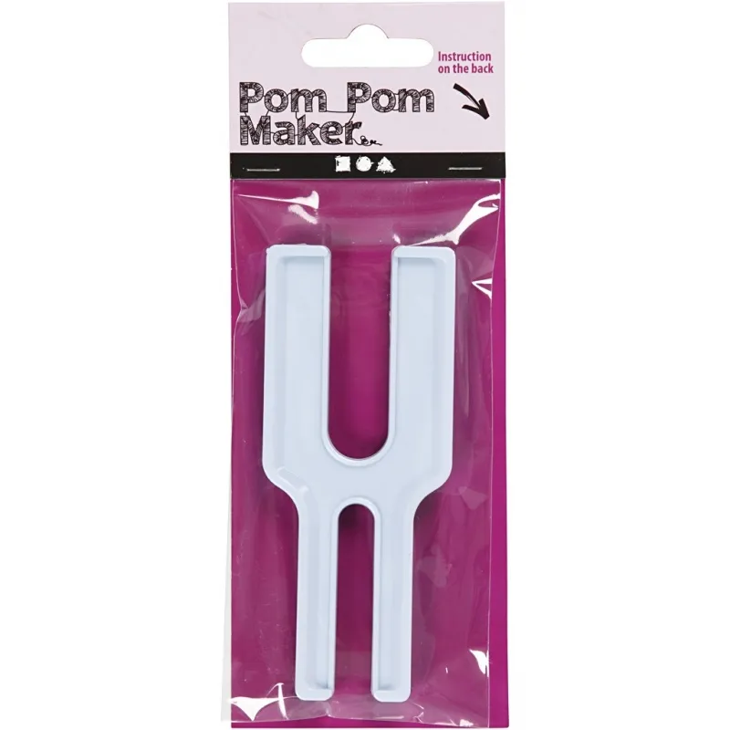 Pompon-Schablone, L 12 cm, B 5 cm, 1 Stk