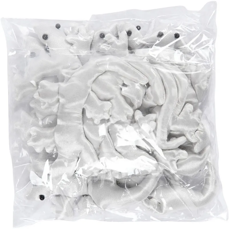 Echsen, Größe 10-14 cm, Weiß, 12 Stk/ 1 Pck
