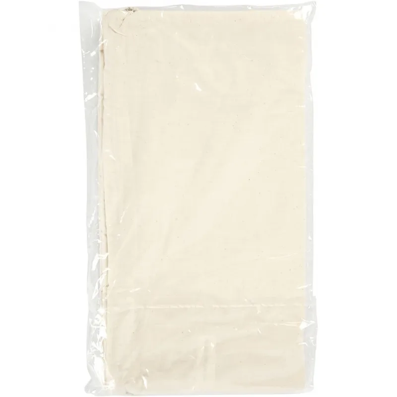 Stoffbeutel, Größe 37x41 cm, 115 g, Hellnatur, 3 Stk/ 1 Pck