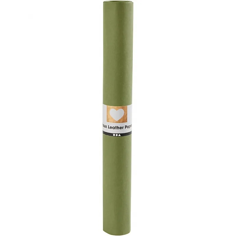 Kunstlederpapier, B 50 cm, Einfarbig, 350 g, Grün, 1 m/ 1 Rolle