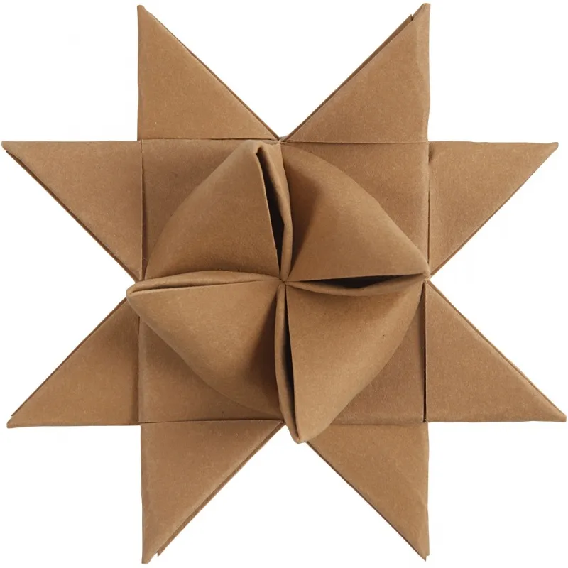 Streifen für Flechtsterne, L 44+78 cm, B 15+25 mm, 350 g, Beige, 24 Streifen/ 1 Pck