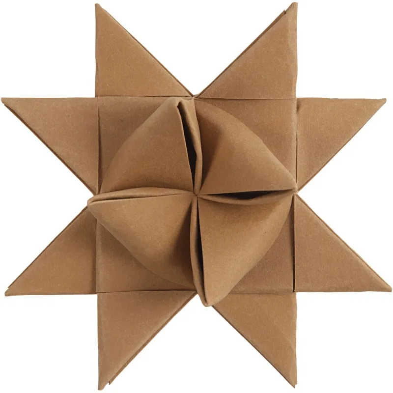 Streifen für Flechtsterne, L 44+78 cm, B 15+25 mm, 350 g, Beige, 24 Streifen/ 1 Pck
