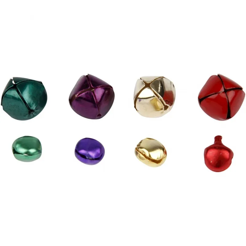 Glöckchen, D 10+14 mm, Metallic-Farben, 320 sort./ 1 Pck
