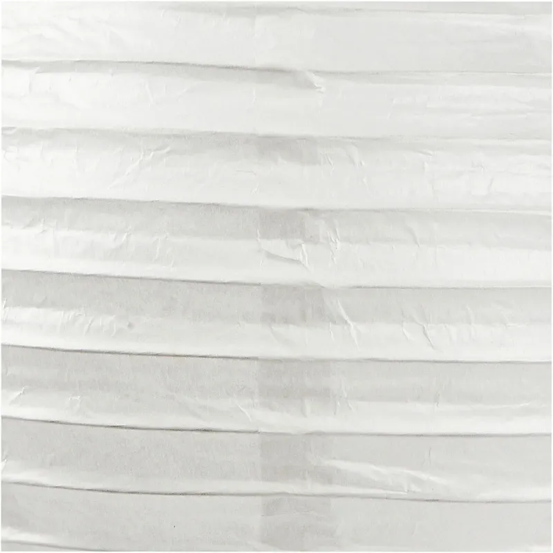 Reispapier-Lampe/-Lampion, Rund, D 20 cm, Weiß, 1 Stk