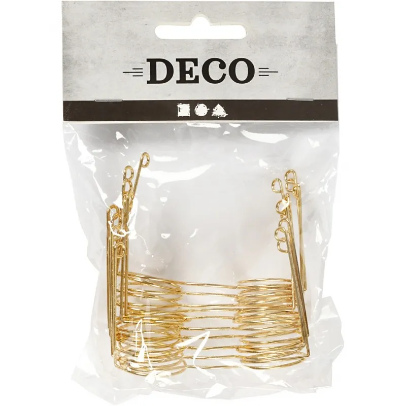 Brillen, B 60 mm, Lochgröße 21 mm, Gold, 10 Stk/ 1 Pck
