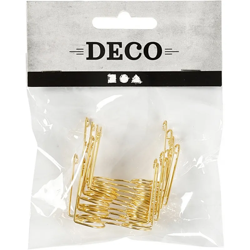 Brillen, B 35 mm, Lochgröße 13 mm, Gold, 10 Stk/ 1 Pck