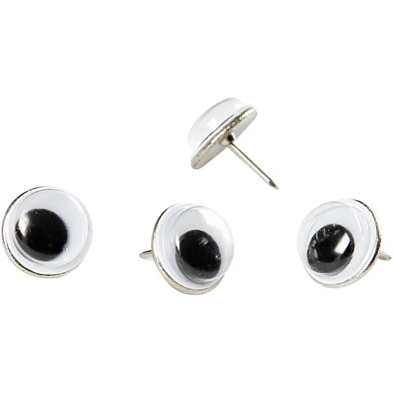 Wackelaugen, D 10 mm, 25 Stk/ 1 Pck